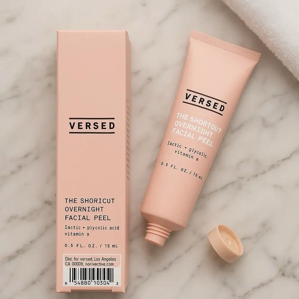 Versed The Shortcut Overnight Peel Mini 0.5 oz AHA Retinol Exfoliant NIB